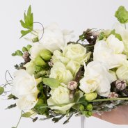 Elegant Freesia wedding bouquet - close up
