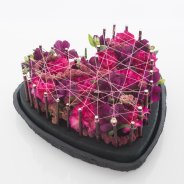 Carnation and Alstroemeria Valentine's Day heart Overview