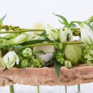 Alstroemeria Easter arrangement close-up