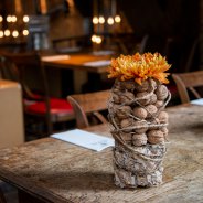 Walnut Chrysanthemum table arrangement - Kristel van Dijk - Flower Factor