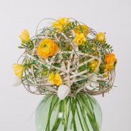 Spherical Freesia bouquet