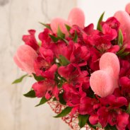 sweet Alstroemeria Valentine's Day bouquet