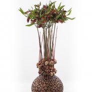 Autumnal Alstroemeria arrangement closed flowers