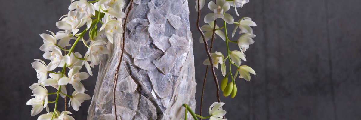 Christmas arrangement Ice Cascade Cymbidium