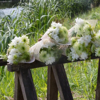 Fresh bouquets with Chrysanthemum