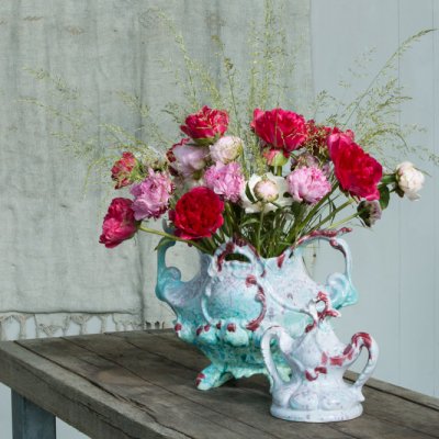 Peonies in an Italian vase