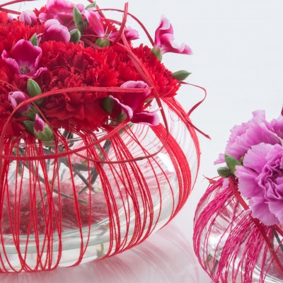 Subtle Dianthus arrangement