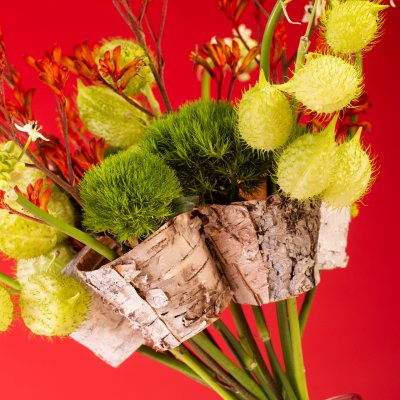 Christmas frame bouquet