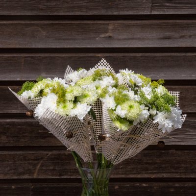 Fresh bouquets with Chrysanthemum