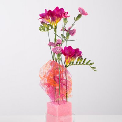 Happy floral birthday gift with Freesia