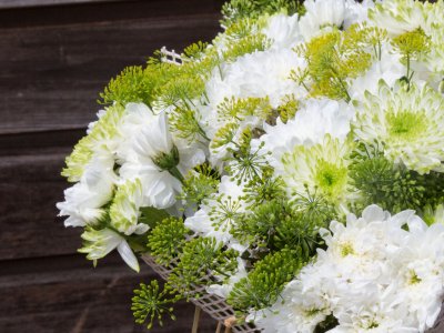 Fresh bouquets with Chrysanthemum