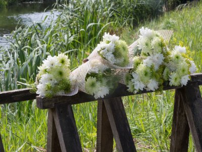 Fresh bouquets with Chrysanthemum
