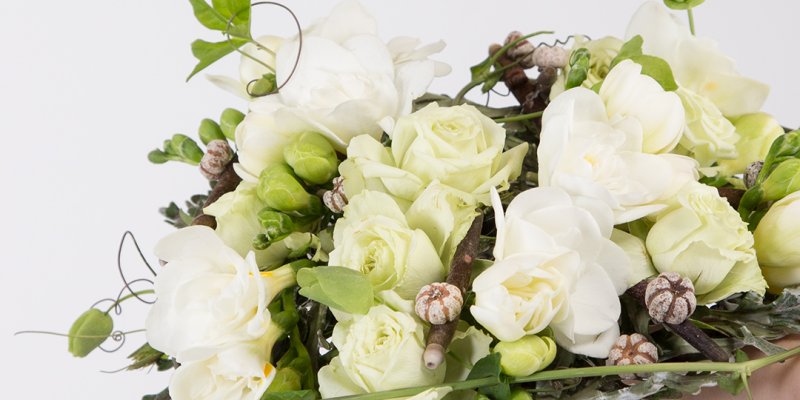 Elegant Freesia bridal bouquet
