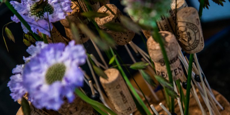 Corks and flowers