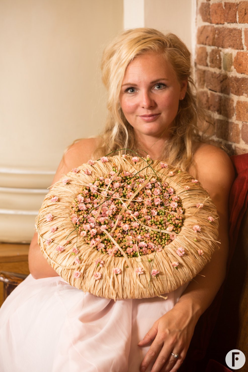 Rustic Kalanchoe wedding design - close-up