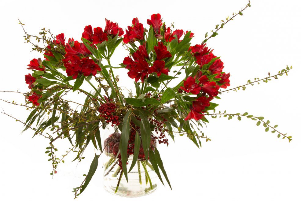 Alstroemeria Christmas bouquet