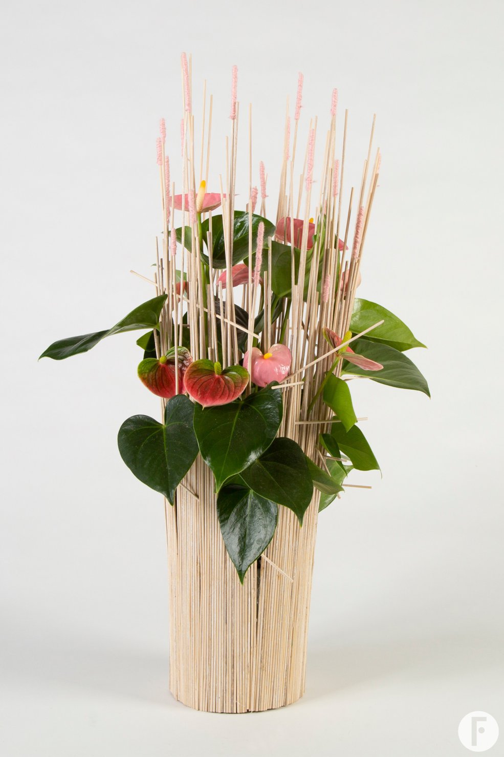pink Anthurium arrangement - Pim van den Akker - Flower Factor