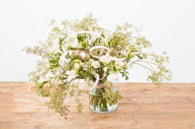 Christmas bouquet with framework