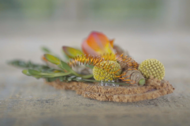 Colorful boutonniere