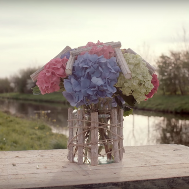 Hydrangea bouquet with a twist