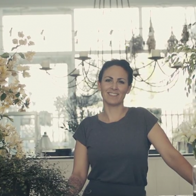 Giada Graziani creates a Boho cascade bouquet Giada Graziani creates a Boho cascade bouquet