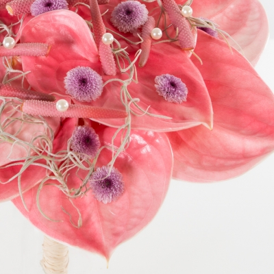 Anthurium wedding bouquet
