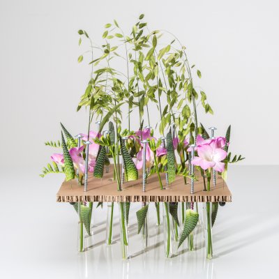 a Freesia centerpiece