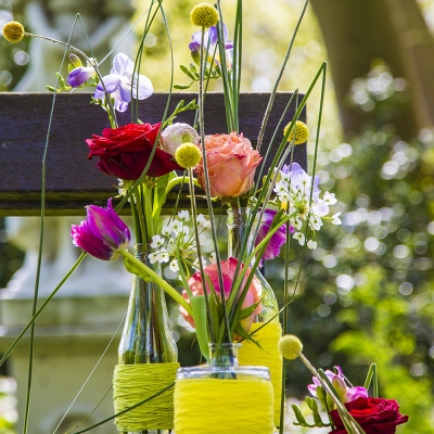 Bohemian style vases