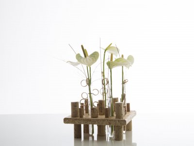 Fresh Anthurium design with OSB and cork Fresh Anthurium design with OSB and cork