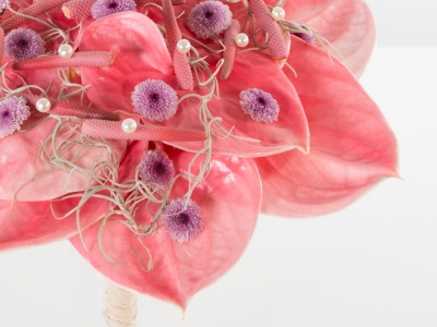 Anthurium wedding bouquet