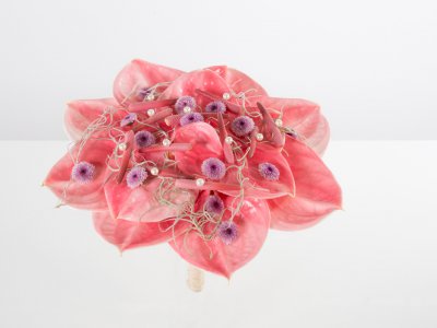 Anthurium wedding bouquet by Pim van den Akker