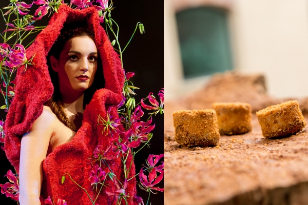 Luscious red dress with Gloriosa