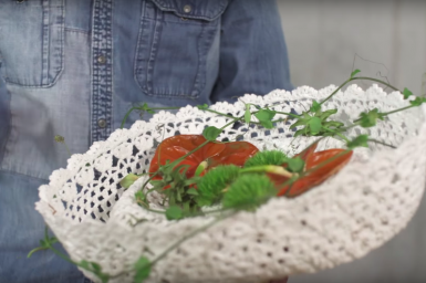 Wedding bouquet with Anthuriums Wedding bouquet with Anthuriums