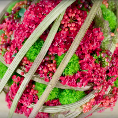 Red autumn arrangement