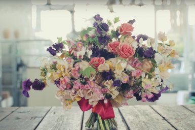 Baroque hand tied wedding bouquet by Giada Graziani