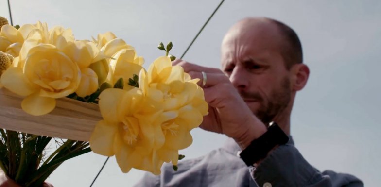 fab wedding bouquet with Freesia