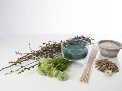 Step-by-step: Blossoming branches